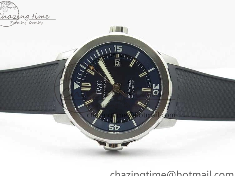 MIROTIME 0713 RelaxedFit Aquatimer Automatic IW329004 V6F 1:1 Best Edition Blue Dial on Rubber Strap MIYOTA 7095